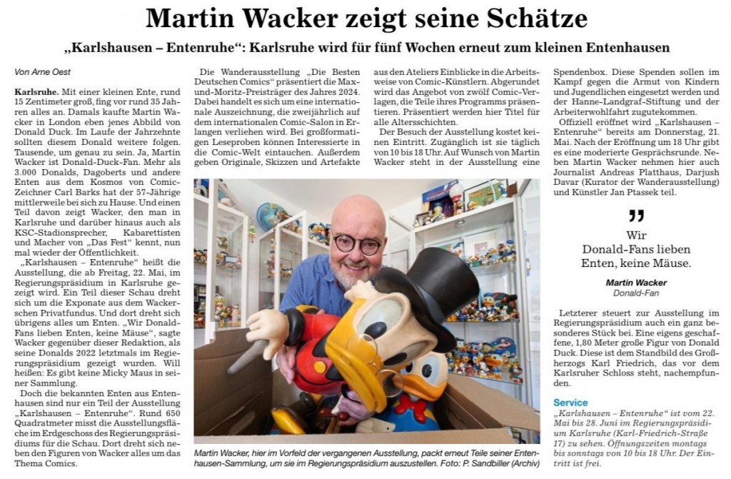 Martin Wacker zeigt seine Schätze